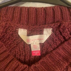 Burgundy sweater